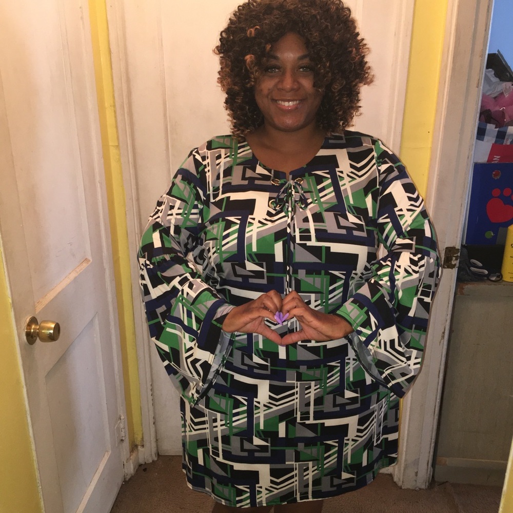 Blue Green Dress (size 22/24)